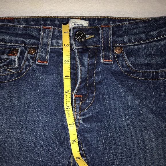 True religion jeans shorts button pockets  zippered size 28 - Picture 4 of 15